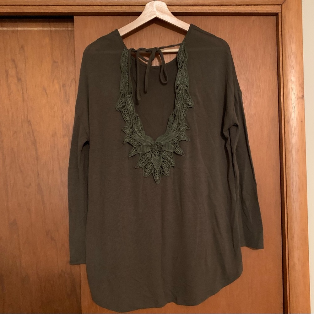 Olive Green Oversized Shirt/Sweater